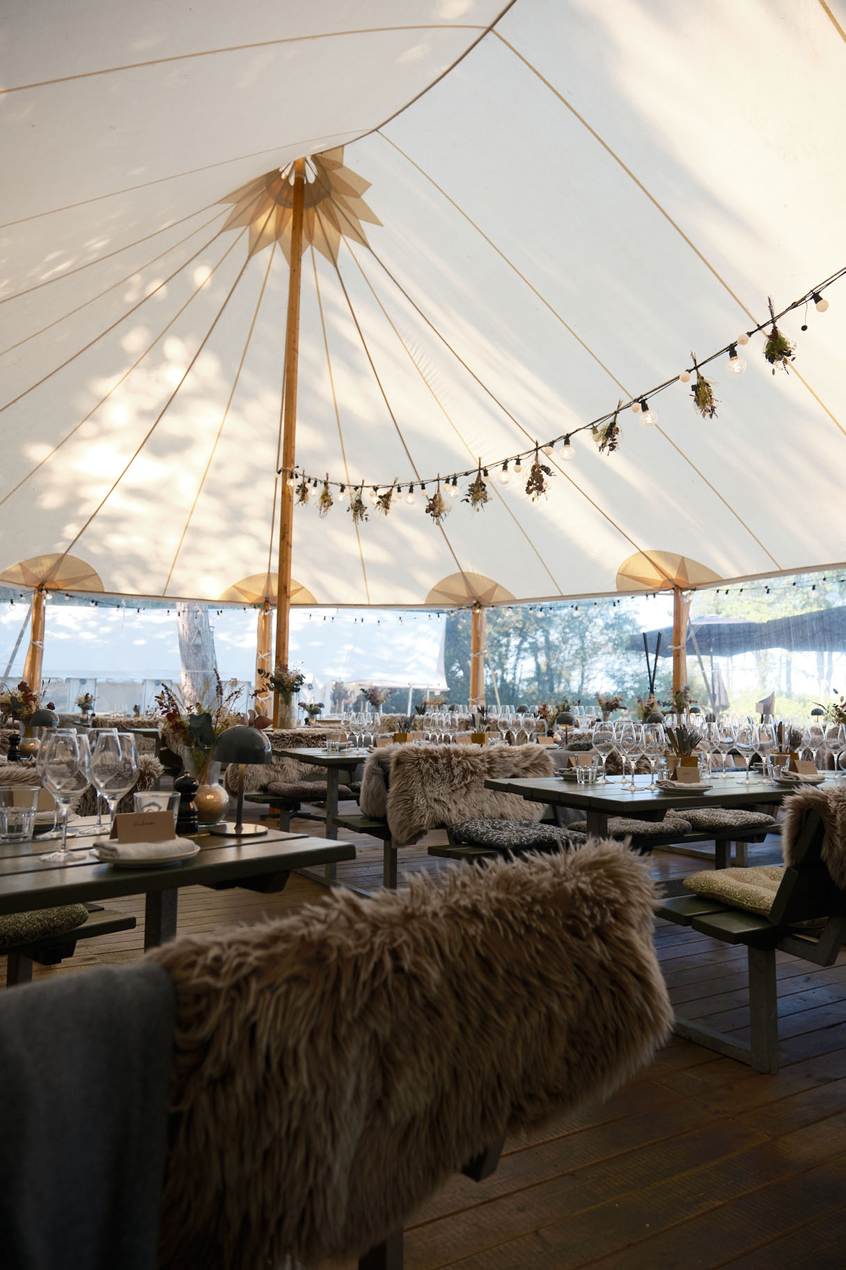 Teltet på Restaurant lilleB LILLERO